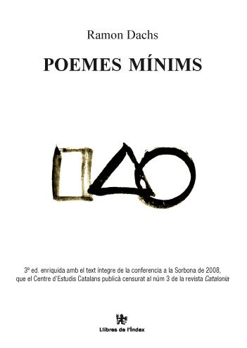 POEMES MÍNIMS | 9788496563629 | DACHS, RAMON