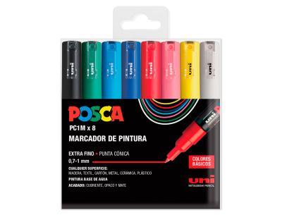 RETOLADOR UNI POSCA PC-1M/8C 0.7-1 MM 8 UNITATS | 8435009951442