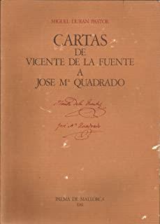 CARTAS DE VICENTE DE LA FUENTE A JOSÉ MARÍA QUADRADO | 9788430050567 | DURAN PASTOR, MIQUEL