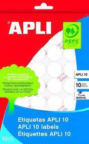 ETIQUETES APLI GOMETS BLANCS 16MM | 8410782016274