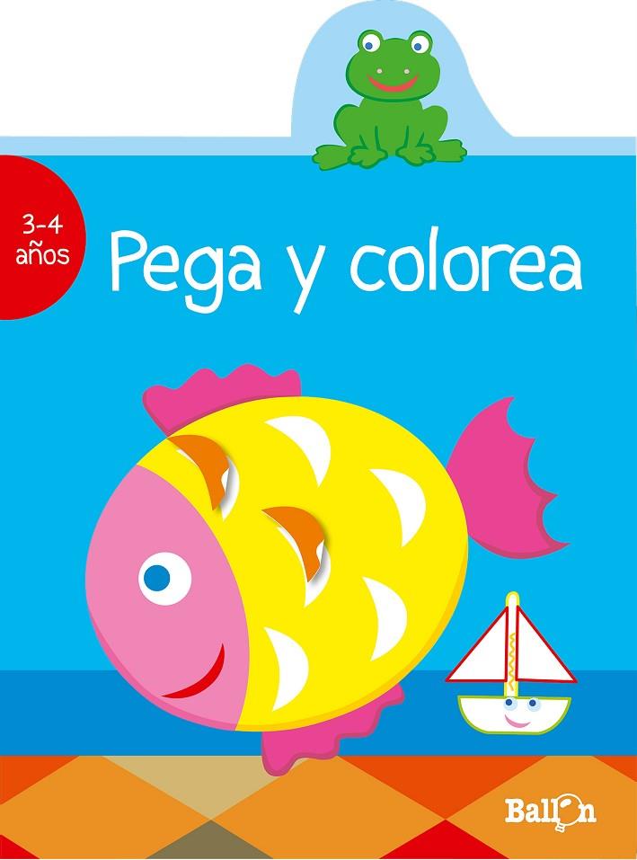 PEGA Y COLOREA (AZUL) | 9789037493436 | BALLON