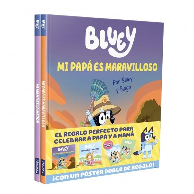 PAPÁ Y MAMÁ SON GENIALES! PACK CON DOS LIBROS DE BLUEY PARA CELEBRAR CON PAPÁ Y MAMÁ (BLUEY. UN CUENTO) | 9788448873394 | BLUEY