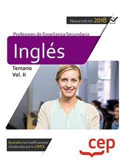 CUERPO DE PROFESORES DE ENSEÑANZA SECUNDARIA. INGLÉS. TEMARIO VOL. II. | 9788468172309 | VARIOS AUTORES