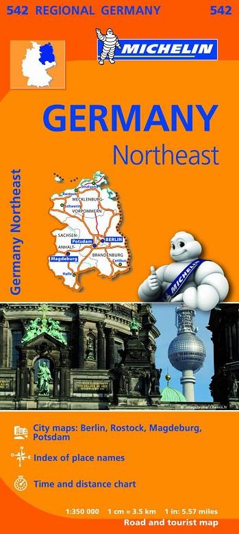 GERMANY NORTHEAST : MAPA 542 | 9782067183575 | MICHELIN