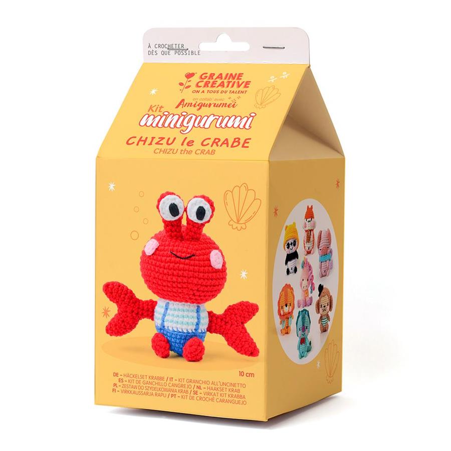 SET DE GANCHILLO DIY CANGREJO MINIGURUMI | 3532434203339