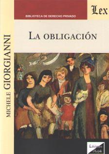 OBLIGACION, LA | 9789563922806 | GIORGIANNI, MICHELE