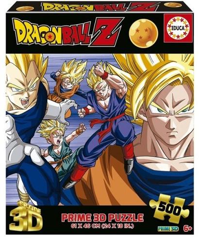 PUZLE 3D LENTICULAR 500 PECES DRAGON BALL | 8412668202740