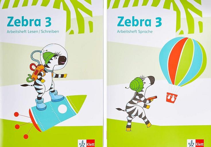 ZEBRA 3. SCHULJAHR ARBEITSHEFT LESEN/SCHREIBEN UND ARBEITSHEFT SPRACHE, 2 BDE. | 9783122709631