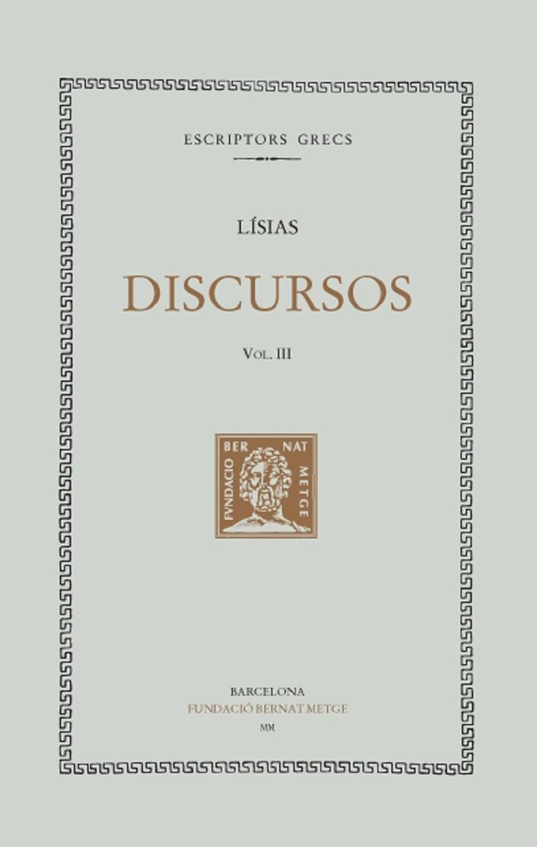 DISCURSOS -  III | 9788472257610 | LISIAS