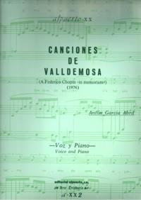 CANCIONES DE VALLDEMOSA (A FEDERICO CHOPÍN IN MEMORIAM) (1976) | 9788486230265 | GARCÍA ABRIL, ANTÓN