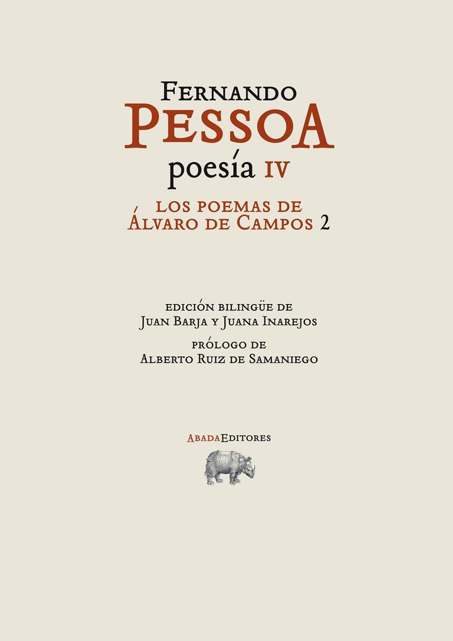 POEMAS DE ÁLVARO DE CAMPOS 2, LOS | 9788415289609 | PESSOA, FERNANDO