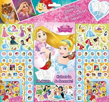 PRINCESAS DISNEY STICKERS SET 500 PEGATINAS | 8595593815817