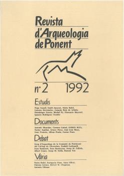REVISTA D'ARQUEOLOGIA DE PONENT Nº 02 1992 | 9999900014464