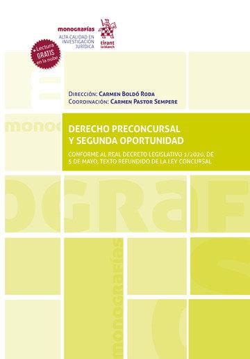 DERECHO PRECONCURSAL Y SEGUNDA OPORTUNIDAD | 9788413785691 | BOLDO RODA, CARMEN