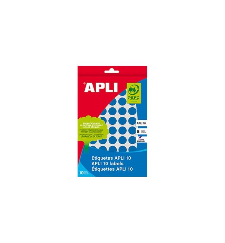 ETIQUETES APLI GOMETS BLAU CEL 13MM | 8410782027355