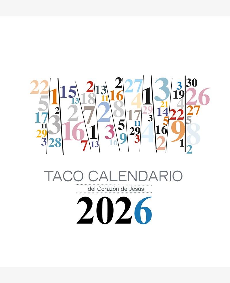 TACO CALENDARIO DEL CORAZÓN DE JESÚS MESA - NÚMEROS 2026 | 9788427149793 | GRUPO DE COMUNICACIÓN LOYOLA