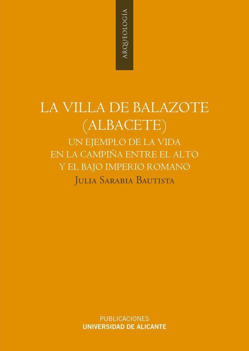 VILLA DE BALAZOTE (ALBACETE), LA | 9788497172349 | SARABIA BAUTISTA, JULIA