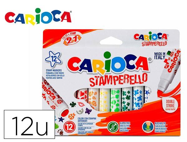 CAIXA 12 RETOLADORS CARIOCA STAMPERELLO | 8003511422400