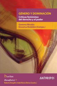 GENERO Y DOMINACION | 9788476589168 | NICOLAS, ENCARNA BODELON