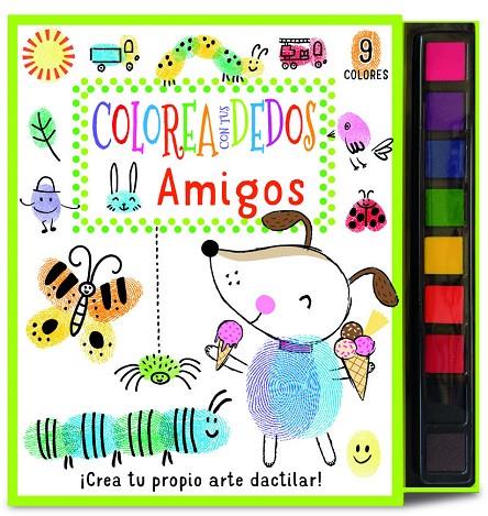 COLOREA CON TUS DEDOS : AMIGOS | 9788468358611 | VARIOS AUTORES