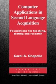 COMPUTER APPLICATIONS IN SECOND LANGUAGE ACQUISITION | 9780521626460 | CHAPELLE, CAROL A.