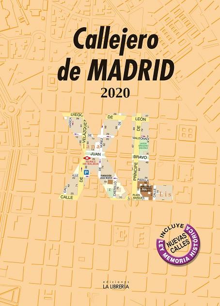 CALLEJERO DE MADRID 2020 XL | 9788498734348 | EDICIONES LA LIBRERÍA