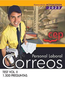 PERSONAL LABORAL CORREOS TEST VOL II 1500 PREGUNTAS | 9788419609588 | EDITORIAL CEP