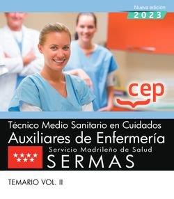 TECNICO SANITARIO CUIDADOS AUXILIARES ENFERMERIA SERMAS. TEMARIO II | 9788419749741
