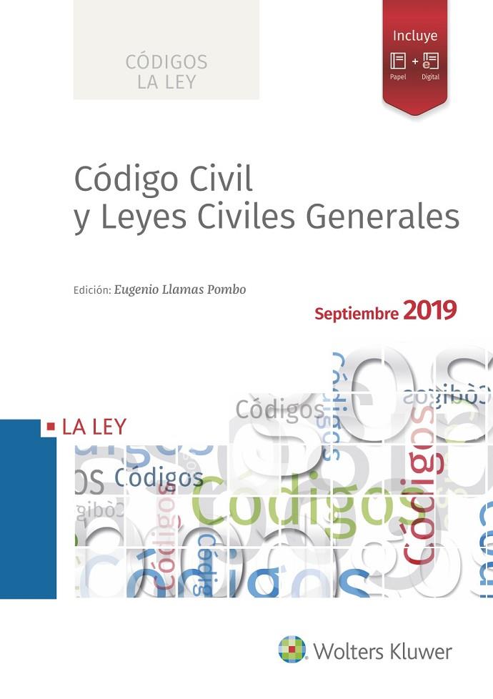 CÓDIGO CIVIL Y LEYES CIVILES GENERALES 2019 | 9788490208571 | REDACCIÓN LA LEY
