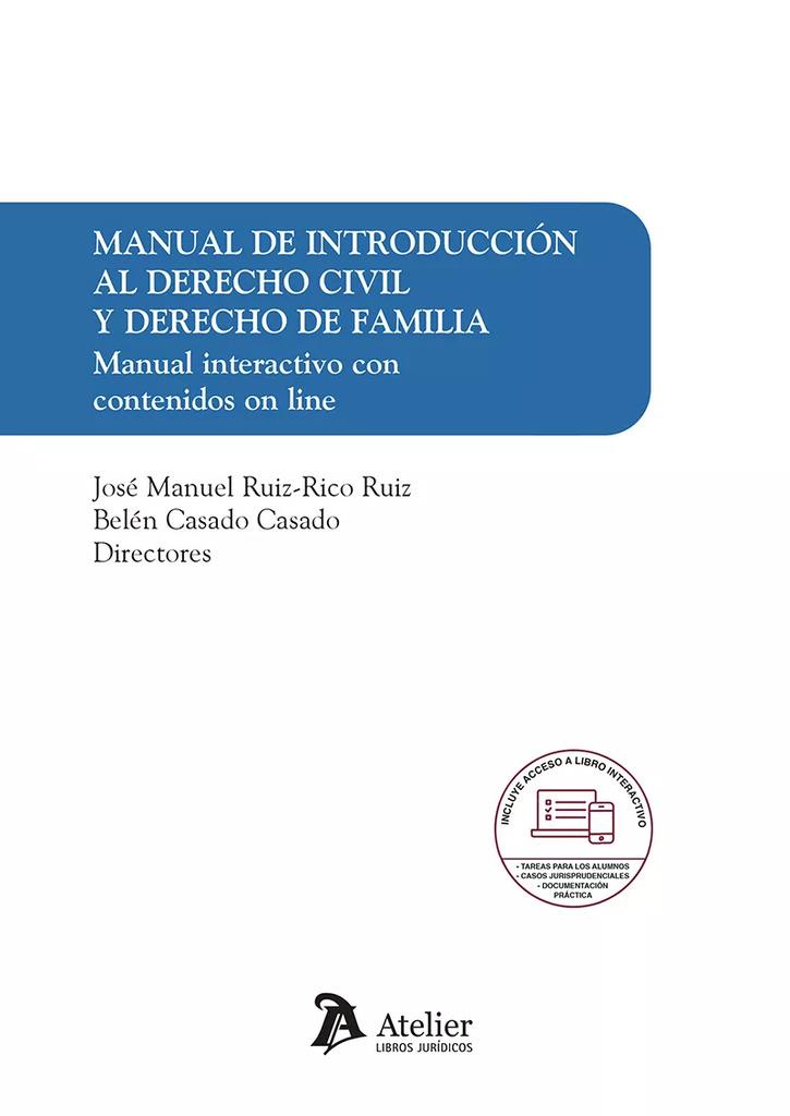 MANUAL DE INTRODUCCIÓN AL DERECHO CIVIL Y DERECHO DE FAMILIA | 9788419773975