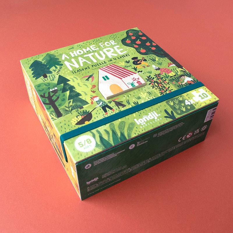 A HOME FOR NATURE. SEASON PUZZLE IN 4 LAYERS | 8436580426350