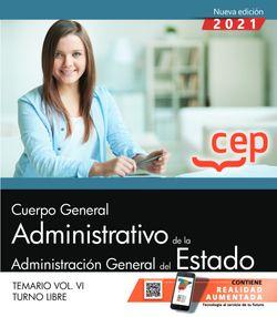 CUERPO GENERAL ADMINISTRATIVO ADMINISTRACION GENERAL DEL ESTADO. TEMARIO 6 | 9788418815324