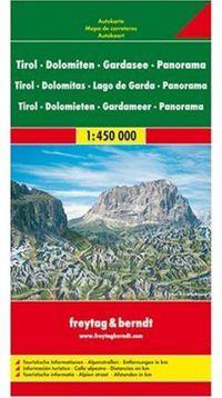 MAPA TIROL - DOLOMITAS 1:450000 CON PANORAMICA | 9783850842266