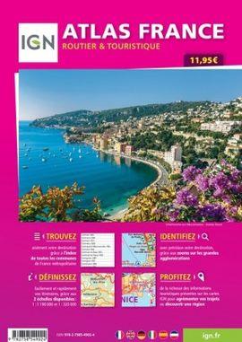 ATLAS FRANCE IGN 2020 : ROUTIER & TOURISTIQUE | 9782758549024