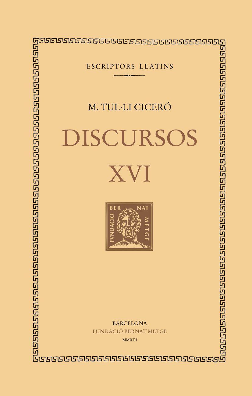 DISCURSOS  XVI | 9788498592191 | CICERO, MARC TUL·LI