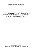DE ANIMALES Y HOMBRES. STUDIA PHILOSOPHICA | 9788483176184 | HERRERA GUEVARA, ASUNCION