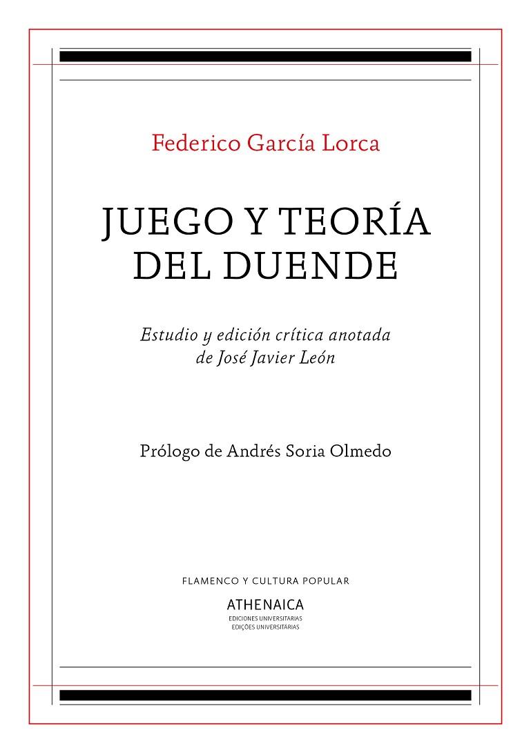 JUEGO Y TEORÍA DEL DUENDE | 9788417325435 | GARCÍA LORCA, FEDERICO