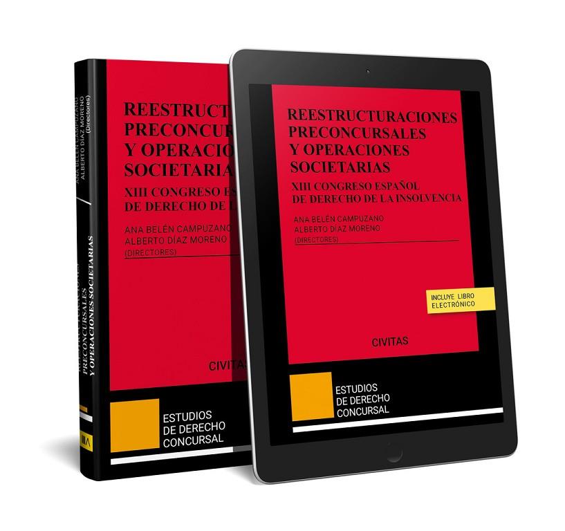 REESTRUCTURACIONES PRECONCURSALES Y OPERACIONES SOCIETARIAS | 9788411626620 | CAMPUZANO LAGUILLO, ANA BELEN