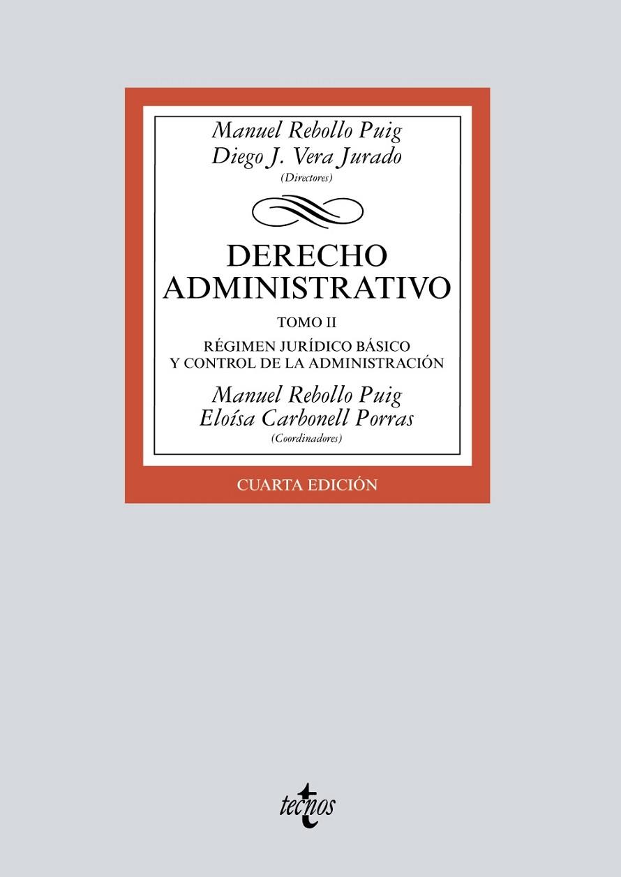 DERECHO ADMINISTRATIVO | 9788430982189 | REBOLLO PUIG, MANUEL / DIEGO J. VERA, JURADO / CARBONELL PORRAS, ELOÍSA / ALARCÓN SOTOMAYOR, LUCÍA