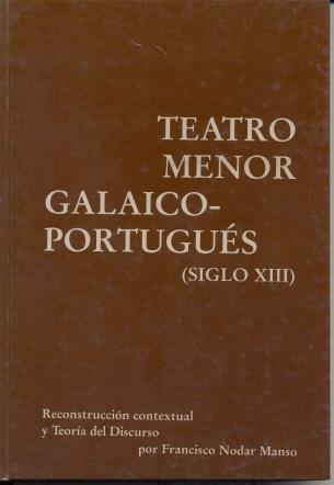 TEATRO MENOR GALAICO-PORTUGUÉS (SIGLO XIII) | 9783923593958 | NODAR MANSO, FRANCISCO