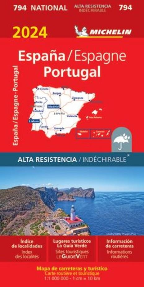ESPAÑA - PORTUGAL ALTA RESISTENCIA : MAPA 794 | 9782067262799