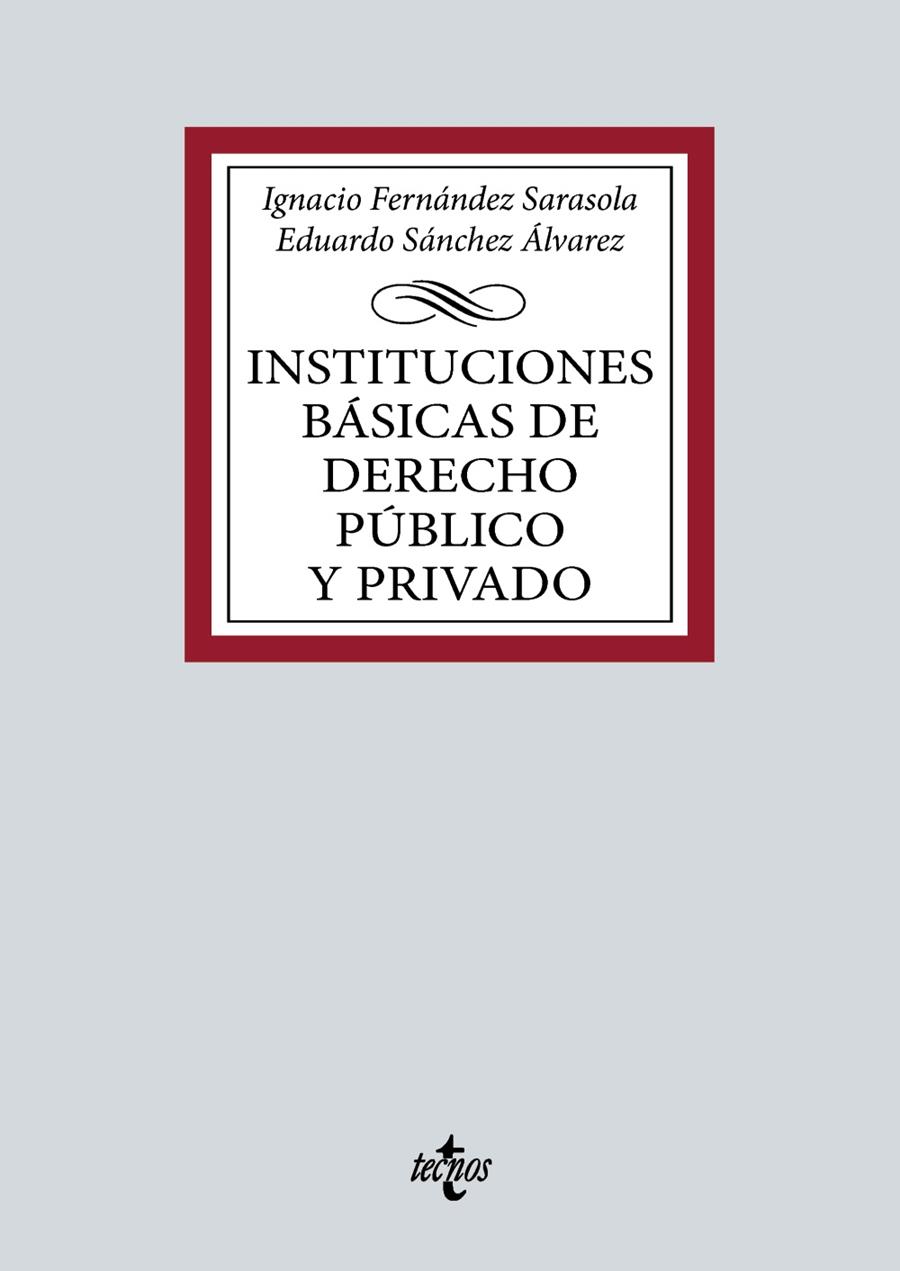 INSTITUCIONES BÁSICAS DE DERECHO PÚBLICO Y PRIVADO | 9788430988587 | FERNÁNDEZ SARASOLA, IGNACIO / SÁNCHEZ ÁLVAREZ, EDUARDO