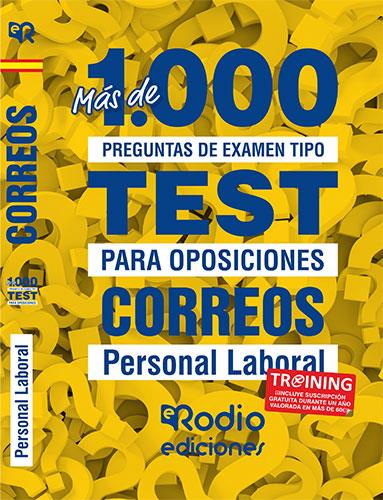 CORREOS. PERSONAL LABORAL. MÁS DE 1.000 PREGUNTAS TIPO TEST PARA OPOSICIONES. | 9788417661472 | EDICIONES RODIO/VARIOS AUTORES
