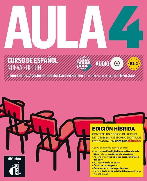 AULA NUEVA EDICION 4 ED HIBRIDA LIBRO DEL ALUMNO+CD | 9788419236234 | CORPAS, JAIME / GARMENDIA, AGUSTIN