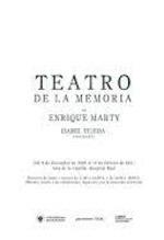 TEATRO DE LA MEMORIA DE ENRIQUE MARTY | 9788433865502 | MARTY, ENRIQUE