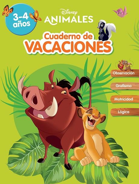 ANIMALES DISNEY. CUADERNO DE VACACIONES (3-4 AÑOS) (DISNEY. CUADERNO DE VACACIONES) | 9788418039904 | DISNEY