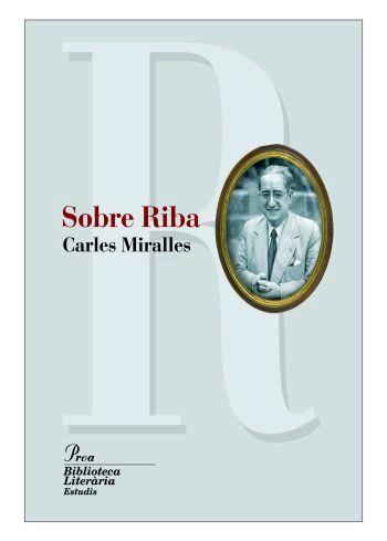SOBRE RIBA | 9788484379935 | MIRALLES, CARLES