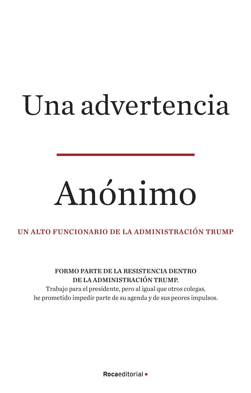 ADVERTENCIA, UNA (A WARNING) | 9788418249129 | ANONIMO