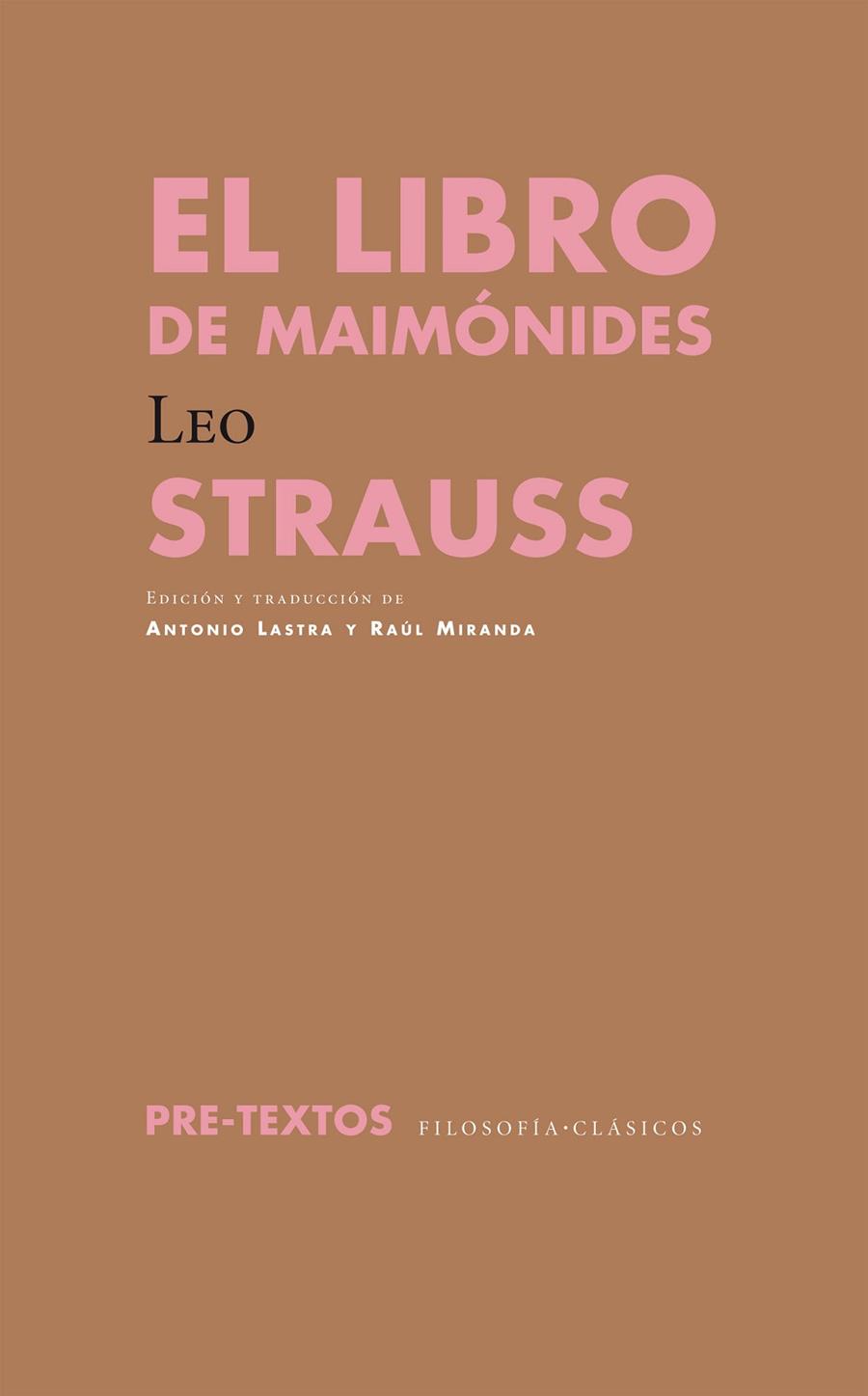 LIBRO DE MAIMÓNIDES, EL | 9788415297956 | STRAUSS, LEO