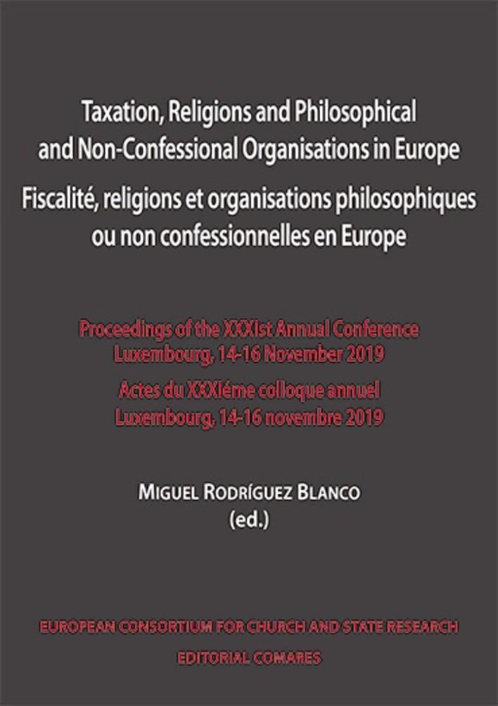 TAXATION RELIGIONS AND PHILOSOPHICAL AND NON CONFESSIONAL ORGANISATION | 9788413695082 | RODRIGUEZ BLANCO, MIGUEL